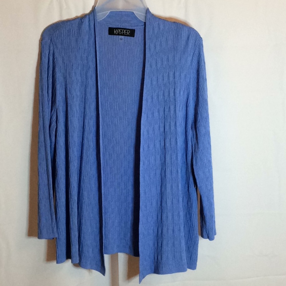 Kasper Periwinkle Cardigan
